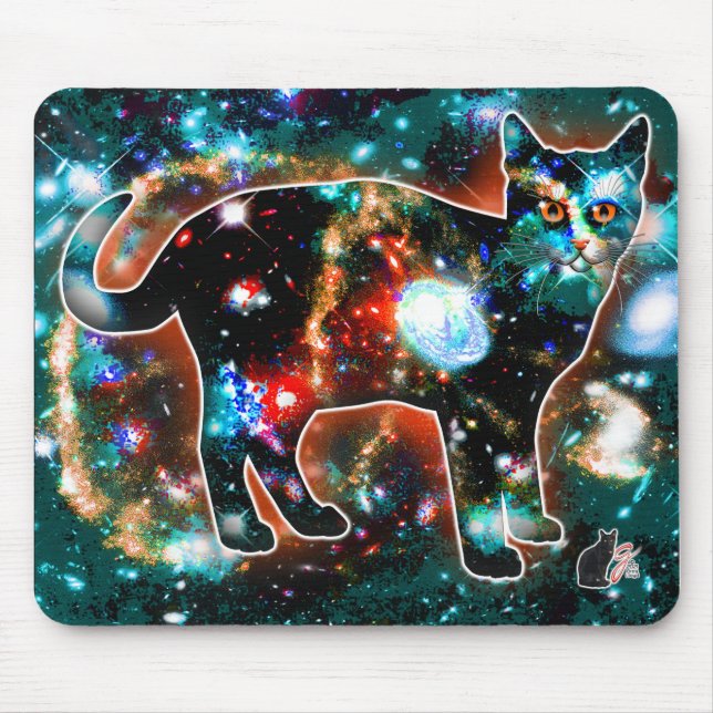 Kosmische Katze Gamma Mousepad (Vorne)