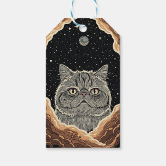 Kosmische Katze Geschenkanhänger