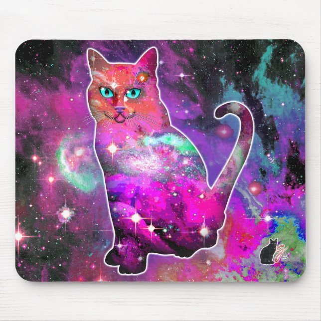 Kosmische Katze Iota Mousepad (Vorne)