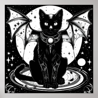 Kosmische Katze - Katze I Poster