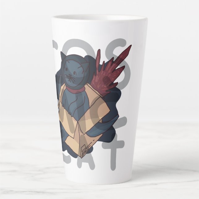 Kosmische Katze Milchtasse (Vorderseite)