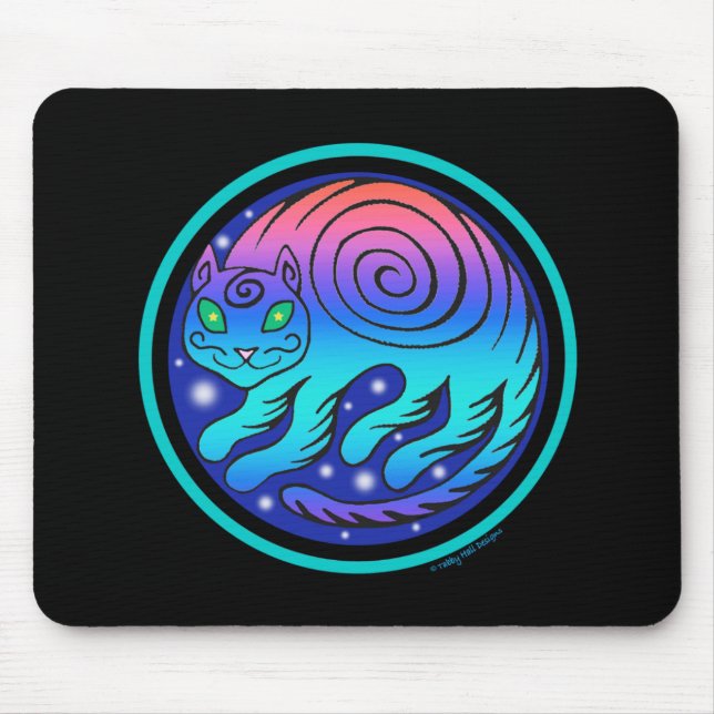 Kosmische Katze Mousepad (Vorne)