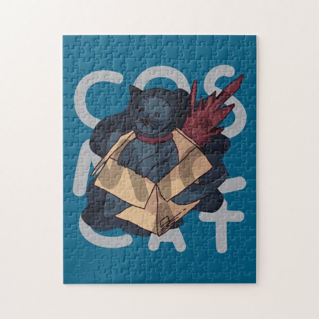 Kosmische Katze Puzzle (Vertikal)