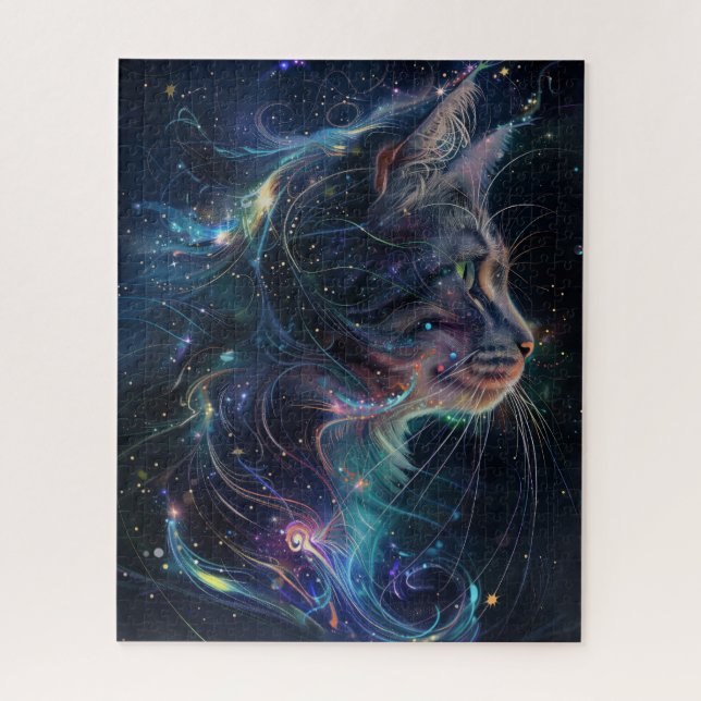 Kosmische Katze Puzzle (Vertikal)