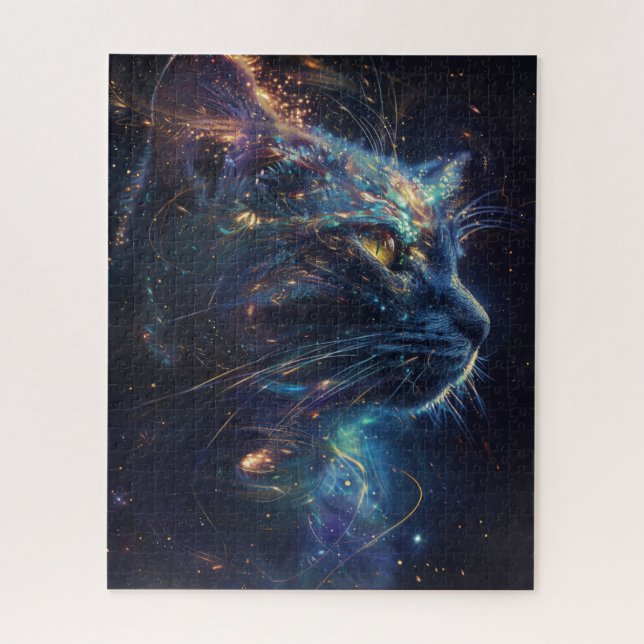 Kosmische Katze Puzzle (Vertikal)