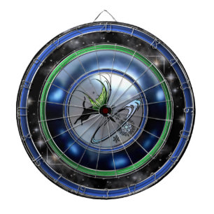 Kosmische Katze Snowflake Dartscheibe