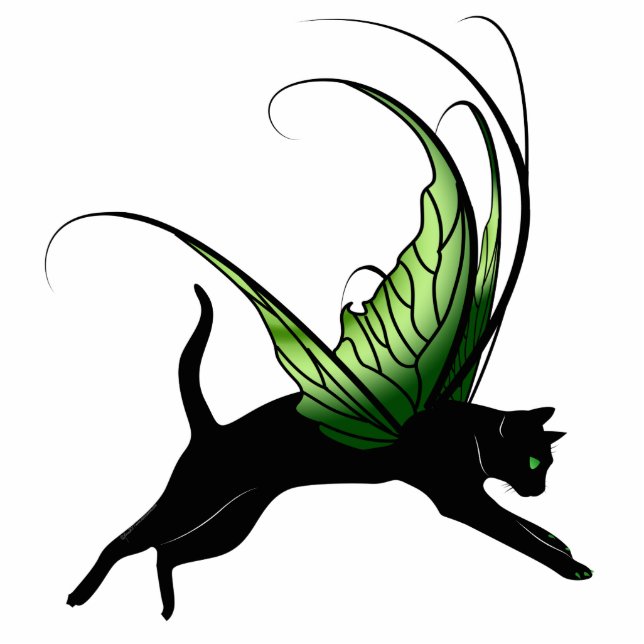 Kosmische Katze Snowflake Freistehende Fotoskulptur (Vorne)