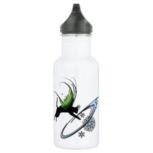 Kosmische Katze Snowflake Trinkflasche