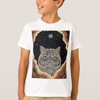 Kosmische Katze T-Shirt