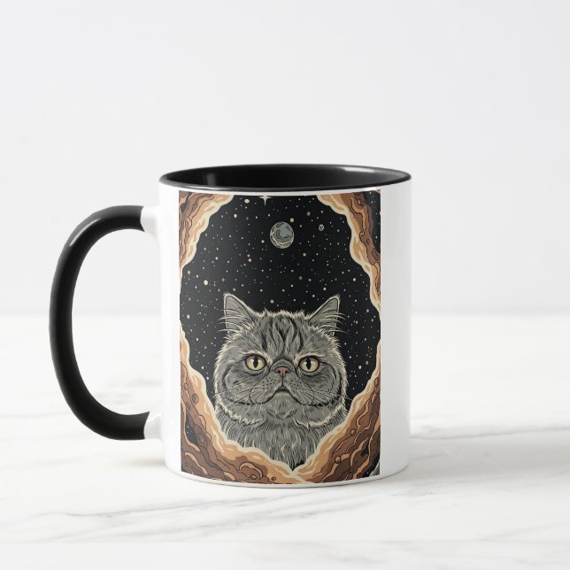 Kosmische Katze Tasse (Links)