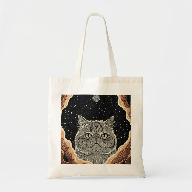 Kosmische Katze Tragetasche (Vorne)