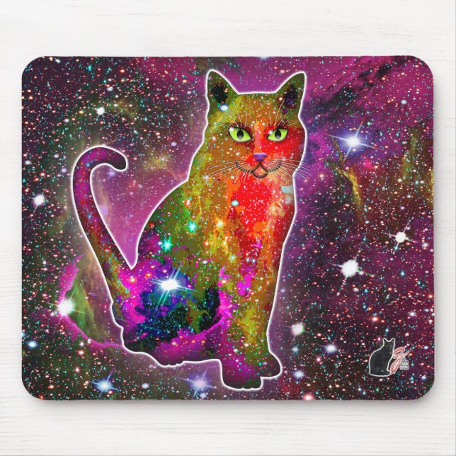 Kosmische Katze Zeta Mousepad (Vorne)