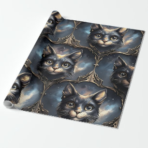 Kosmische Katzen Geschenkpapier