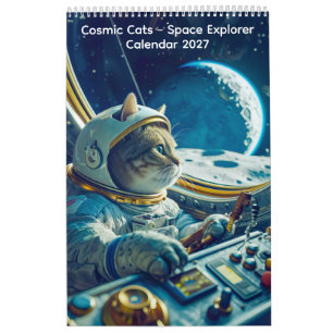 Kosmische Katzen - Weltraum-Explorer-Kalender Kalender