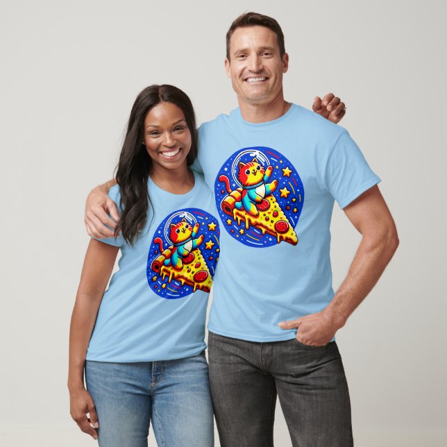 Kosmische Katzenastronautensticker - Funny Space P T-Shirt (Unisex)