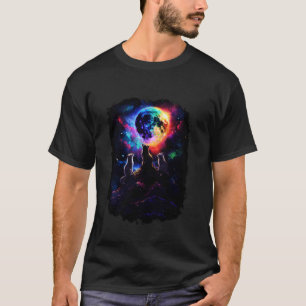 Kosmische Katzenfamilie Katzen 10 T-Shirt