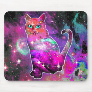 Kosmische Katzenota Mousepad