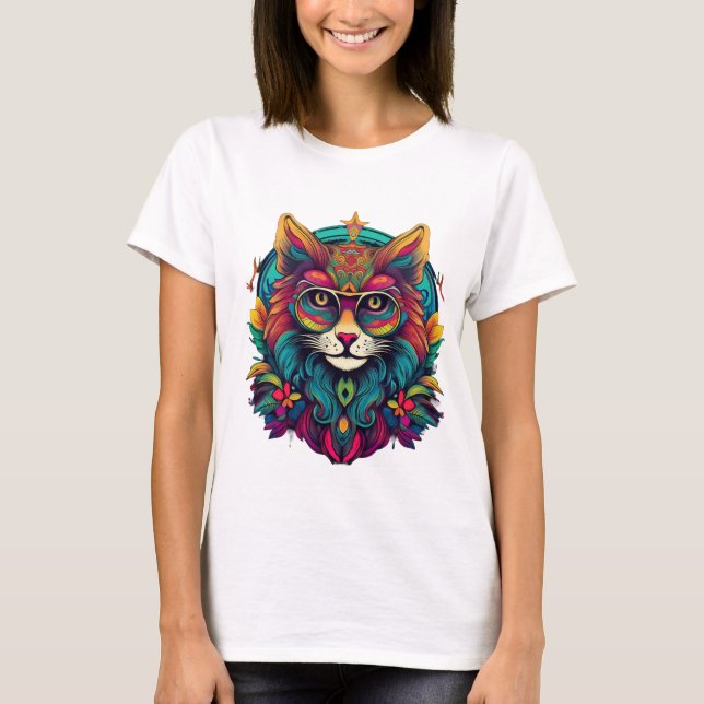 Kosmische Kitty T-Shirt (Vorderseite)