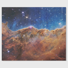 Kosmische Klippen Carina Nebula Weltraum-Webkop Te Geschenkpapier