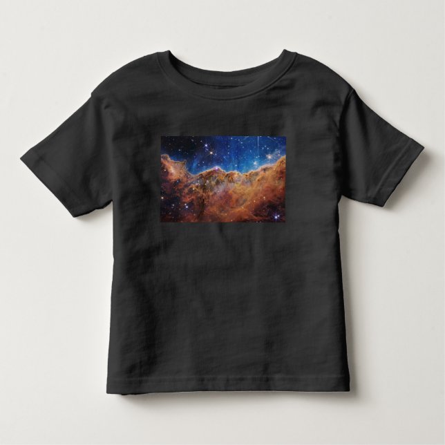 Kosmische Klippen Carina Nebula Weltraum-Webkop Te Kleinkind T-shirt (Vorderseite)