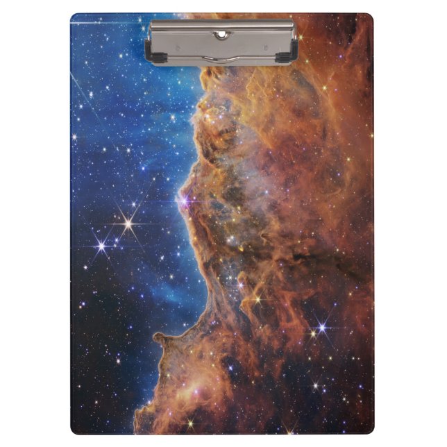 Kosmische Klippen Carina Nebula Weltraum-Webkop Te Klemmbrett (Vorderseite)