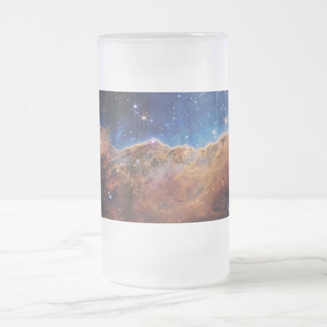 Kosmische Klippen Carina Nebula Weltraum-Webkop Te Mattglas Bierglas (Mittel)