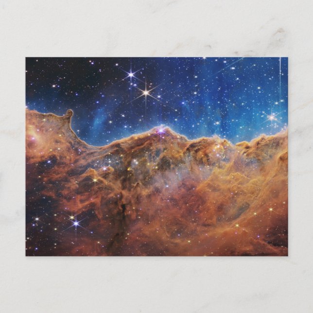 Kosmische Klippen Carina Nebula Weltraum-Webkop Te Postkarte (Vorderseite)