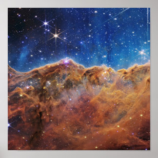 Kosmische Klippen im Carina-Nebel Poster