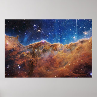 Kosmische Klippen im Carina-Nebel Poster