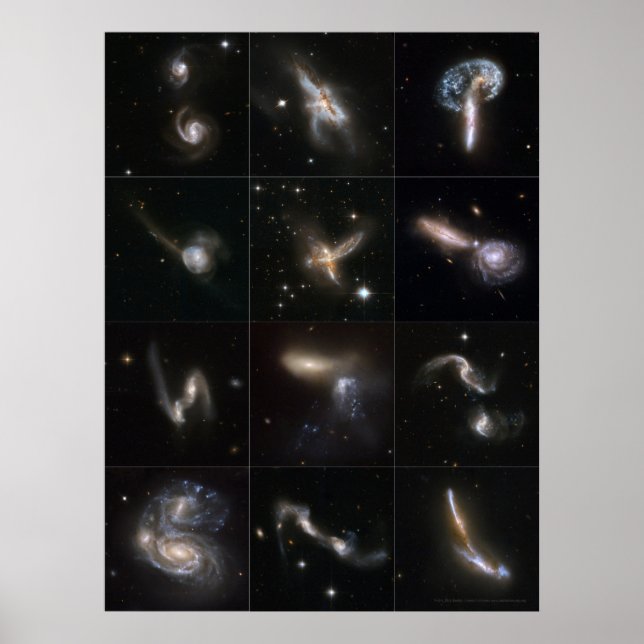 Kosmische Kollisionen 24x18 (15x20) Poster (Vorne)