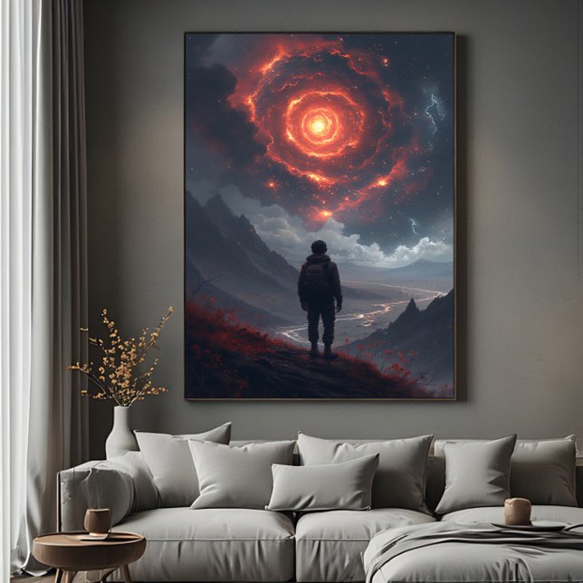 Kosmische Kontemplation Feuer Wirbel Poster (Von Creator hochgeladen)