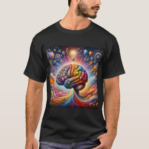 Kosmische Kreativität entfesselt: Power des Gehirn T-Shirt