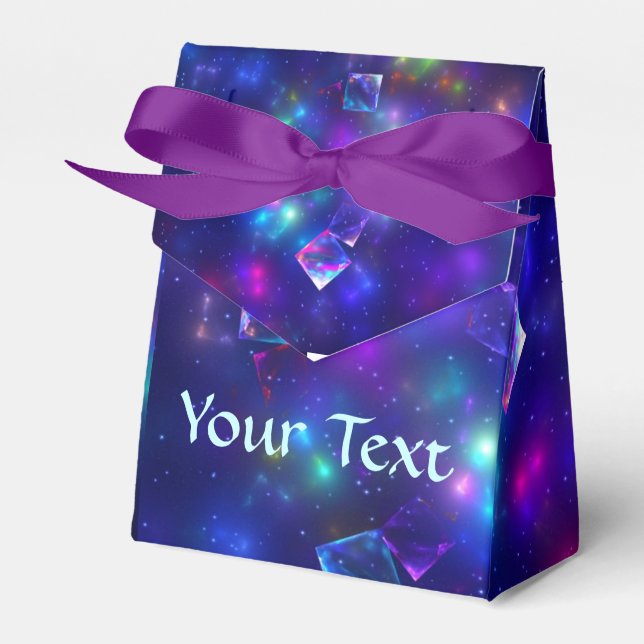 Kosmische Kuben Geschenkschachtel (Vorderseite)