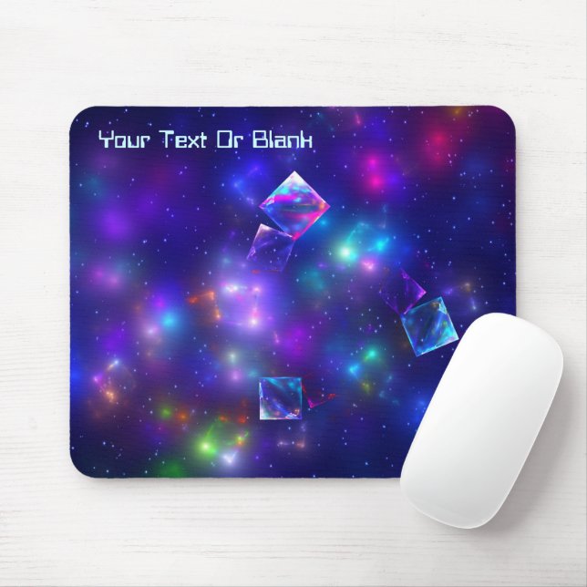 Kosmische Kuben Mousepad (Mit Mouse)