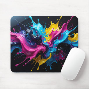Kosmische Kunst Farbige Urknall-Explosion Mousepad