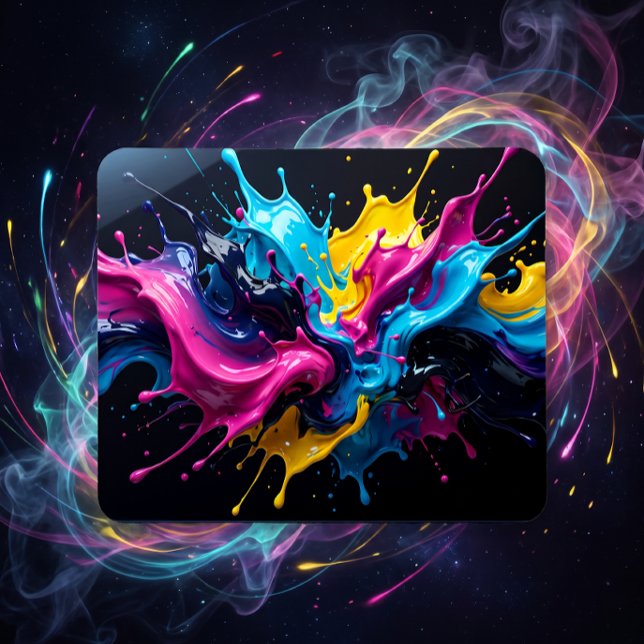 Kosmische Kunst Farbige Urknall-Explosion Mousepad (Von Creator hochgeladen)