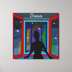 Kosmische Kunst Leinwanddruck