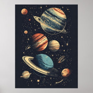 Kosmische Landschaft Poster