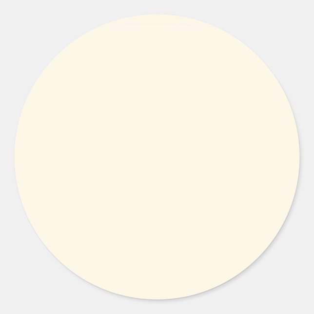 Kosmische Latte Solid Color Runder Aufkleber (Vorderseite)