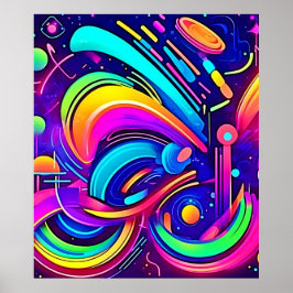 Kosmische Leinwand: Ein FarbUniversum Poster