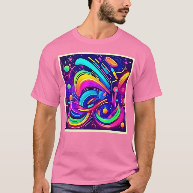 Kosmische Leinwand: Ein FarbUniversum T-Shirt (Vorderseite)