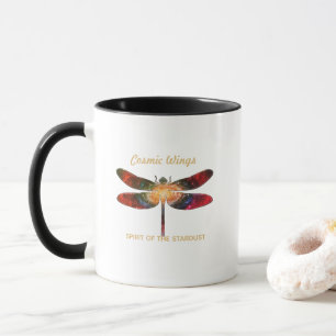 Kosmische Libelle • Galaxienflügel & Nebelspuren Tasse