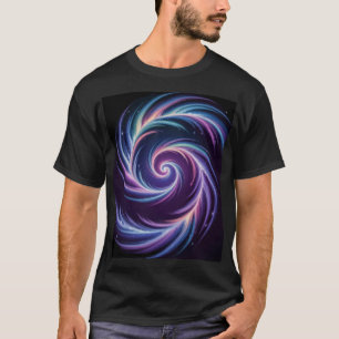 Kosmische Lichtspirale Abstrakte Galaxienkunst T-Shirt