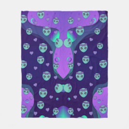 Kosmische Liebe Fleece Blanket
