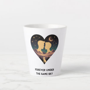 Kosmische Liebe Geschichte Herz mit Liebe und Fox Milchtasse