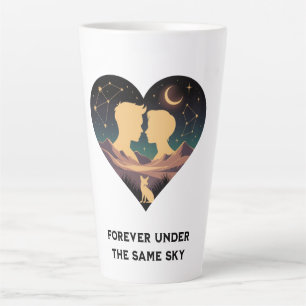 Kosmische Liebe Geschichte Herz mit Liebe und Fox Milchtasse