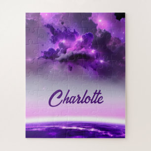 Kosmische Lila Stunden im fantastischen Fun Univer Puzzle