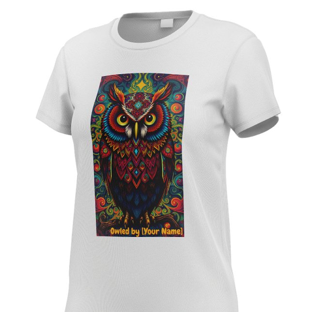 Kosmische Mandala-Eule T-Shirt (Von Creator hochgeladen)