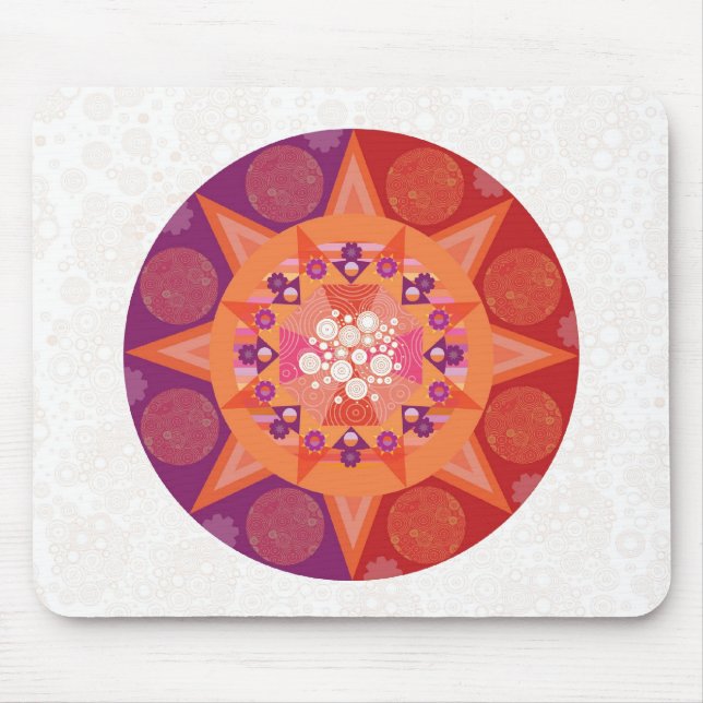 Kosmische Mandala Mousepad (Vorne)