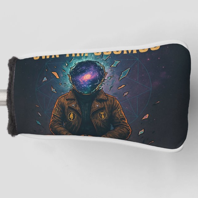 Kosmische Meditation: "DEN GEIST BRECHEN, DAS UNIV Golf Headcover (Vorderseite)
